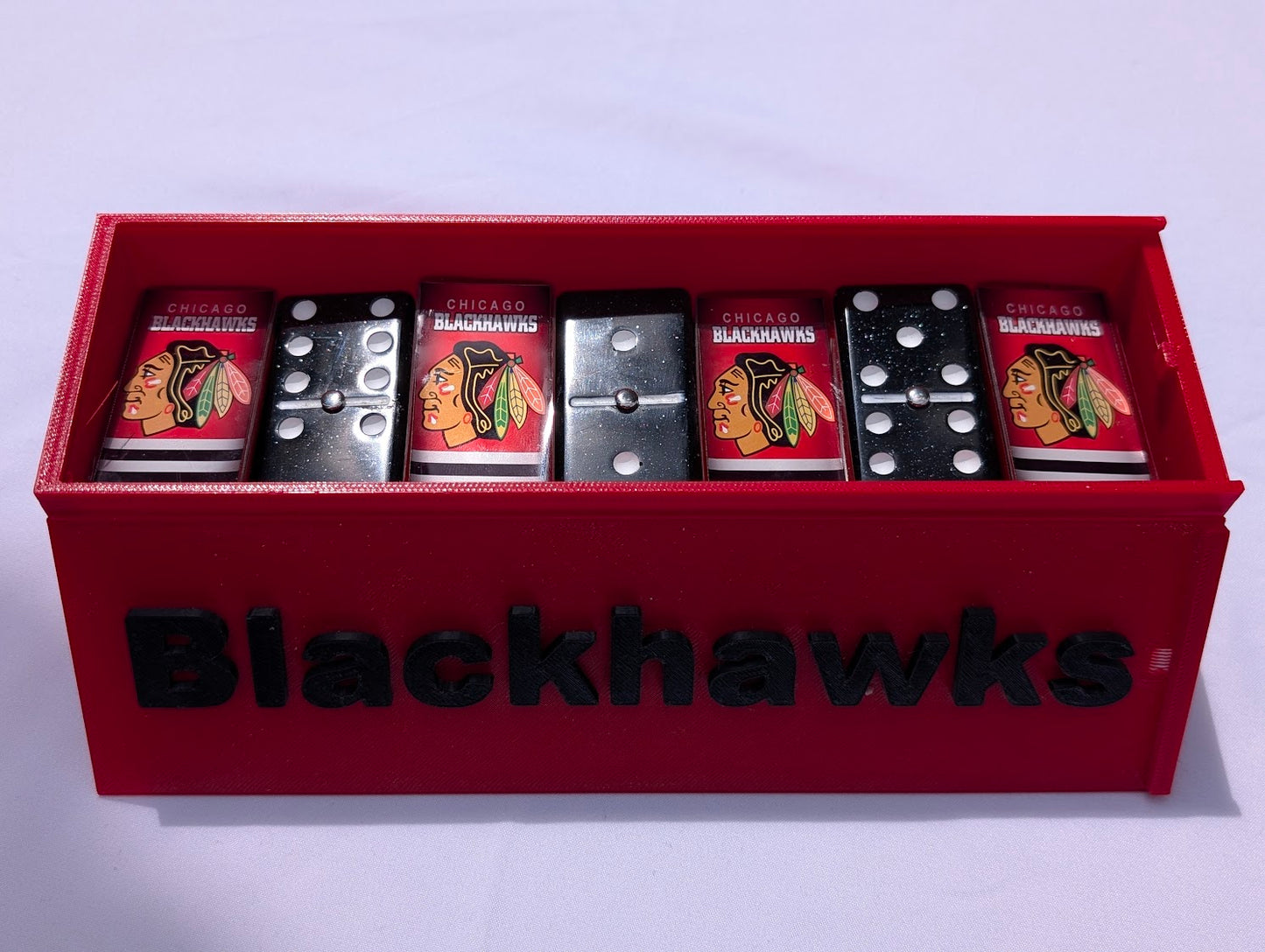 Chicago Blackhawks Dominos w/ Standard Rectangular Box
