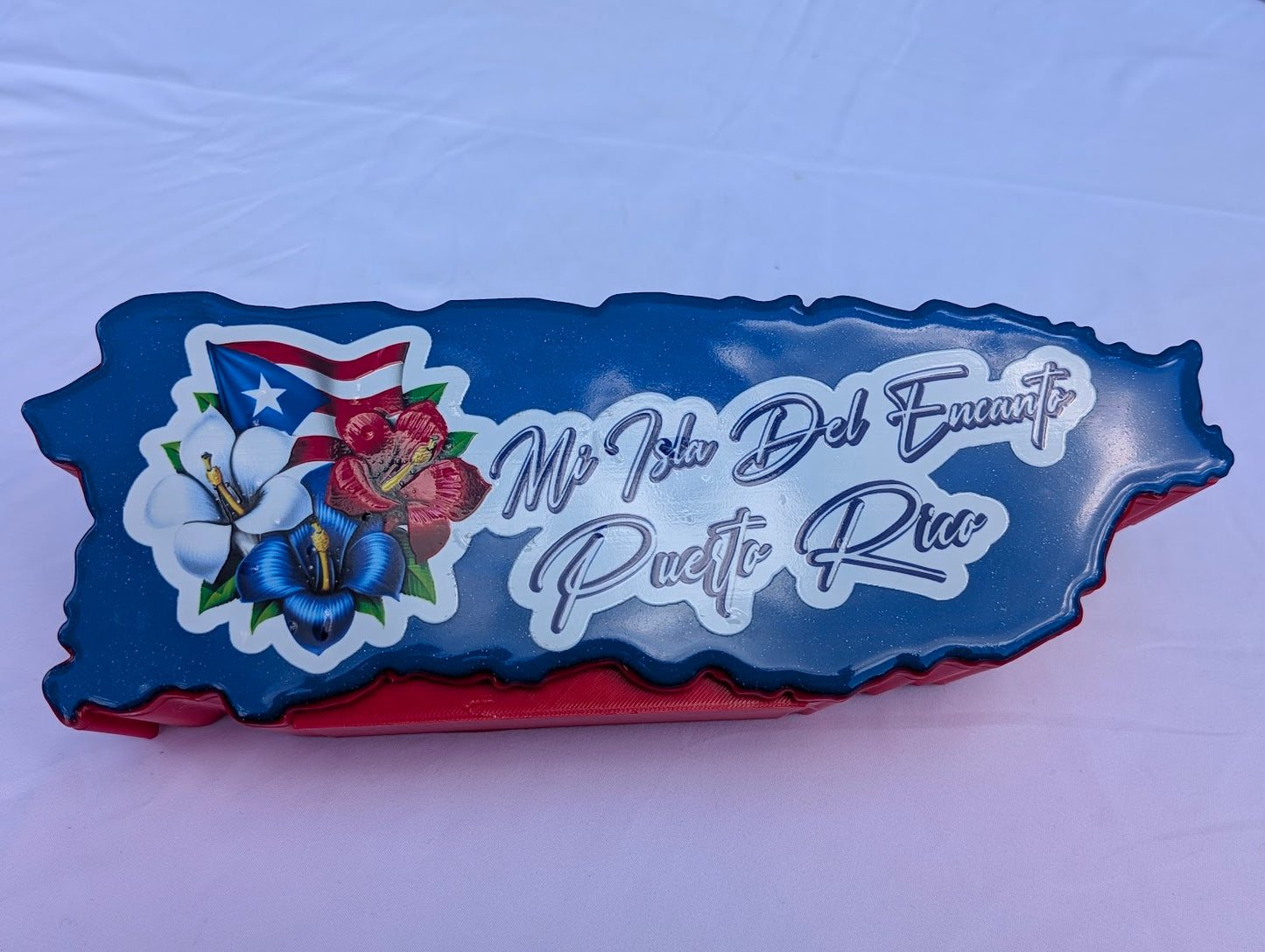 PR Island Domino Box Set (Blue/Red) with Matching Dominos