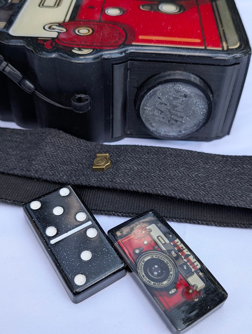 Bad Bunny Camera PFKNR Domino Box Set with Matching Dominos