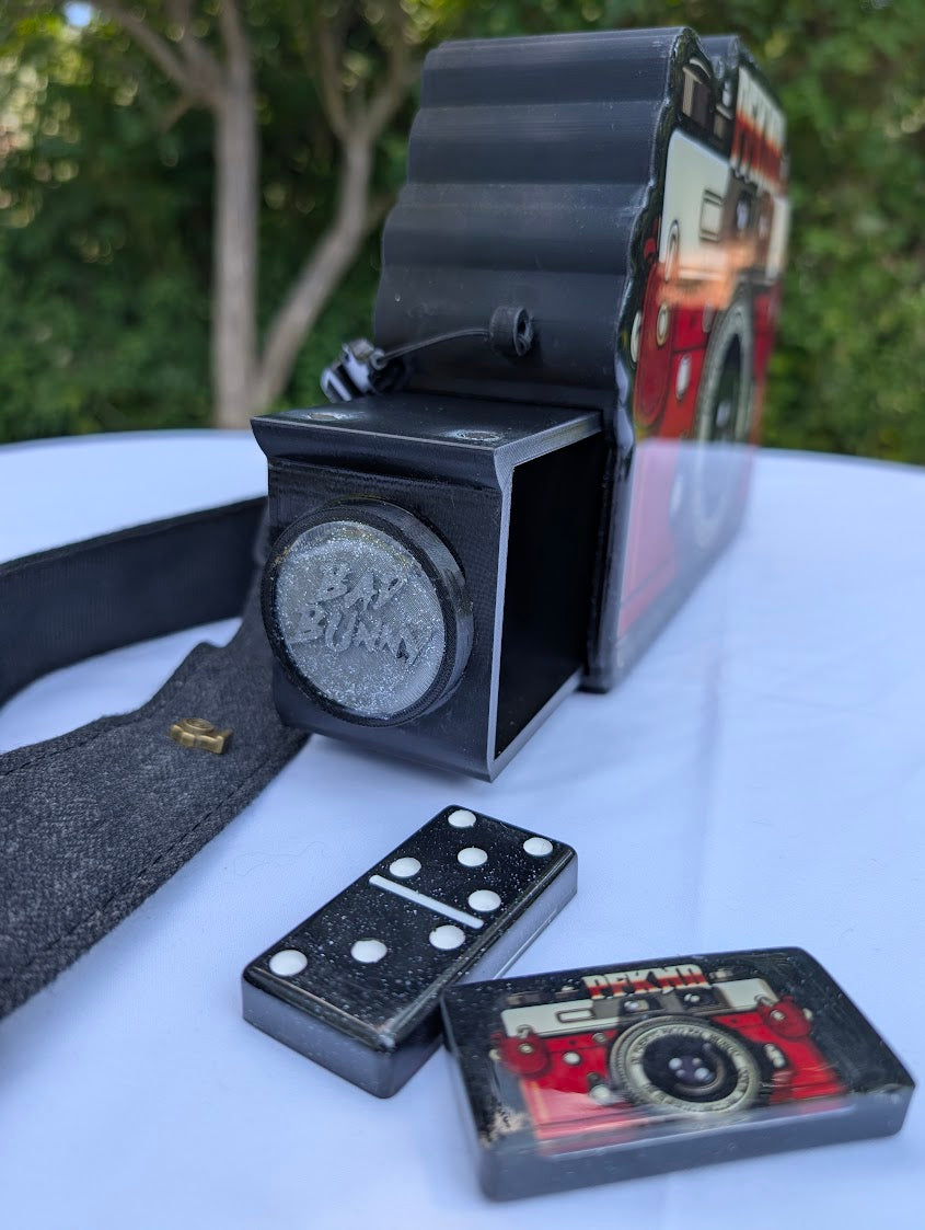 Bad Bunny Camera PFKNR Domino Box Set with Matching Dominos