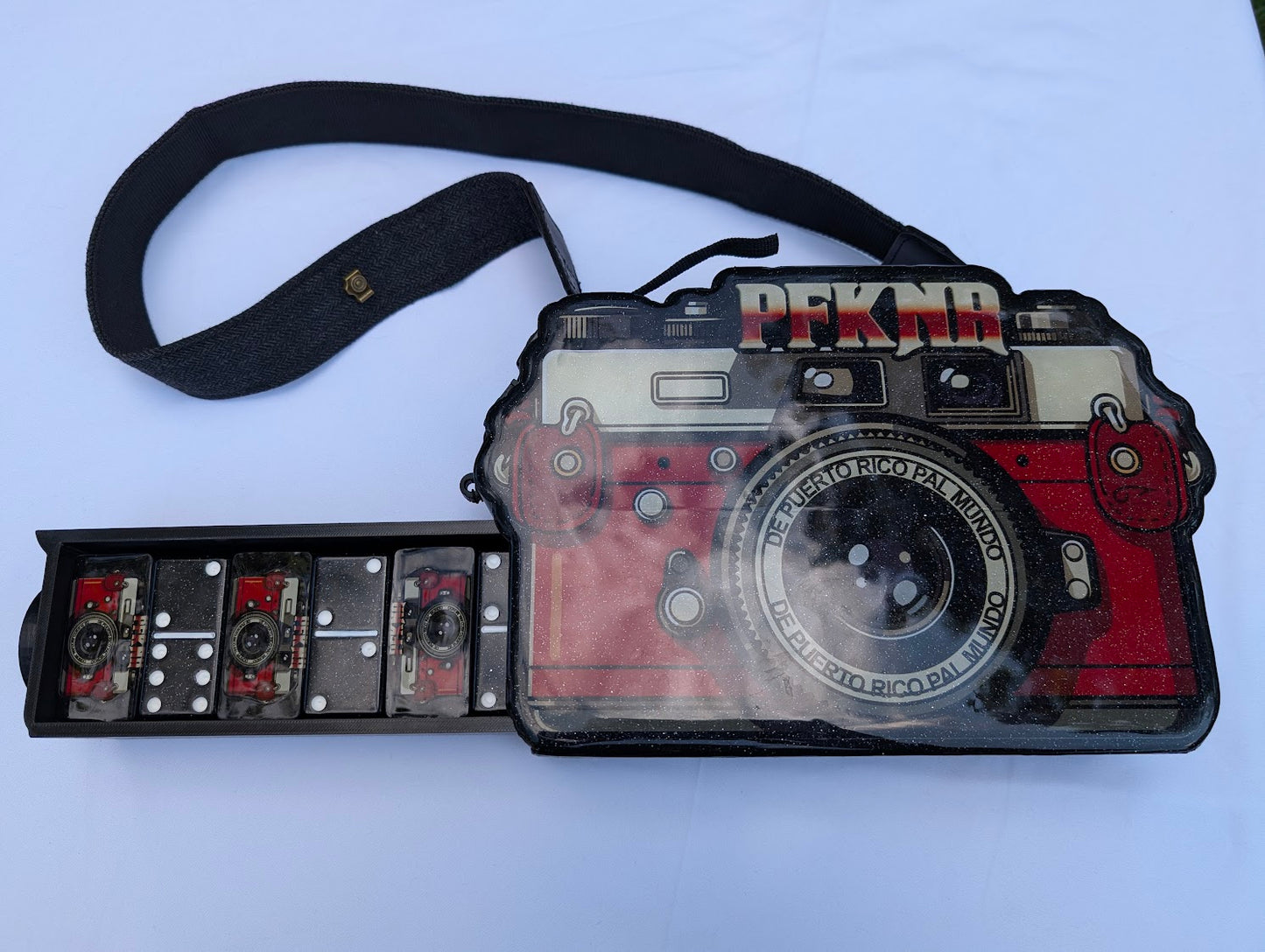 Bad Bunny Camera PFKNR Domino Box Set with Matching Dominos