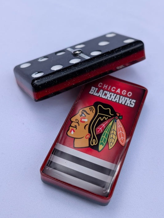 Chicago Blackhawks Dominos w/ Standard Rectangular Box