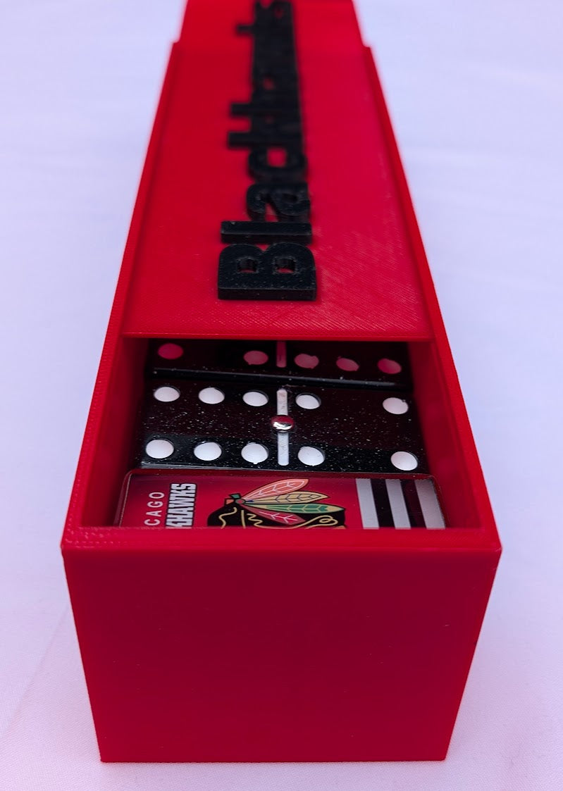 Chicago Blackhawks Dominos w/ Standard Rectangular Box